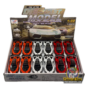 Set of 12 diecast model cars in a display box for Xu Ye MIC1530