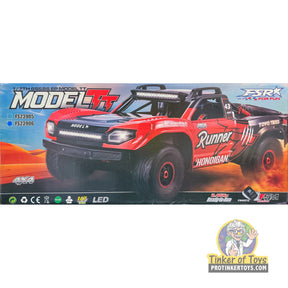 Blue 1/7 scale short course truck model with LED lights and BFGoodrich tires for FS Racing FSR25105