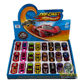 Set of 24 diecast hot rod cars in various colors and styles for Xu Ye MIC1520