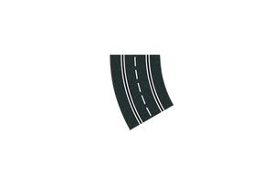Road curve marking indicating a 2/30° turn for Carrera 20020572