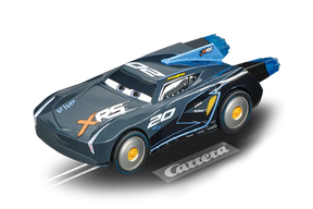 Blue and black race car toy, Jackson Storm style, on a track for Carrera Go 20064164