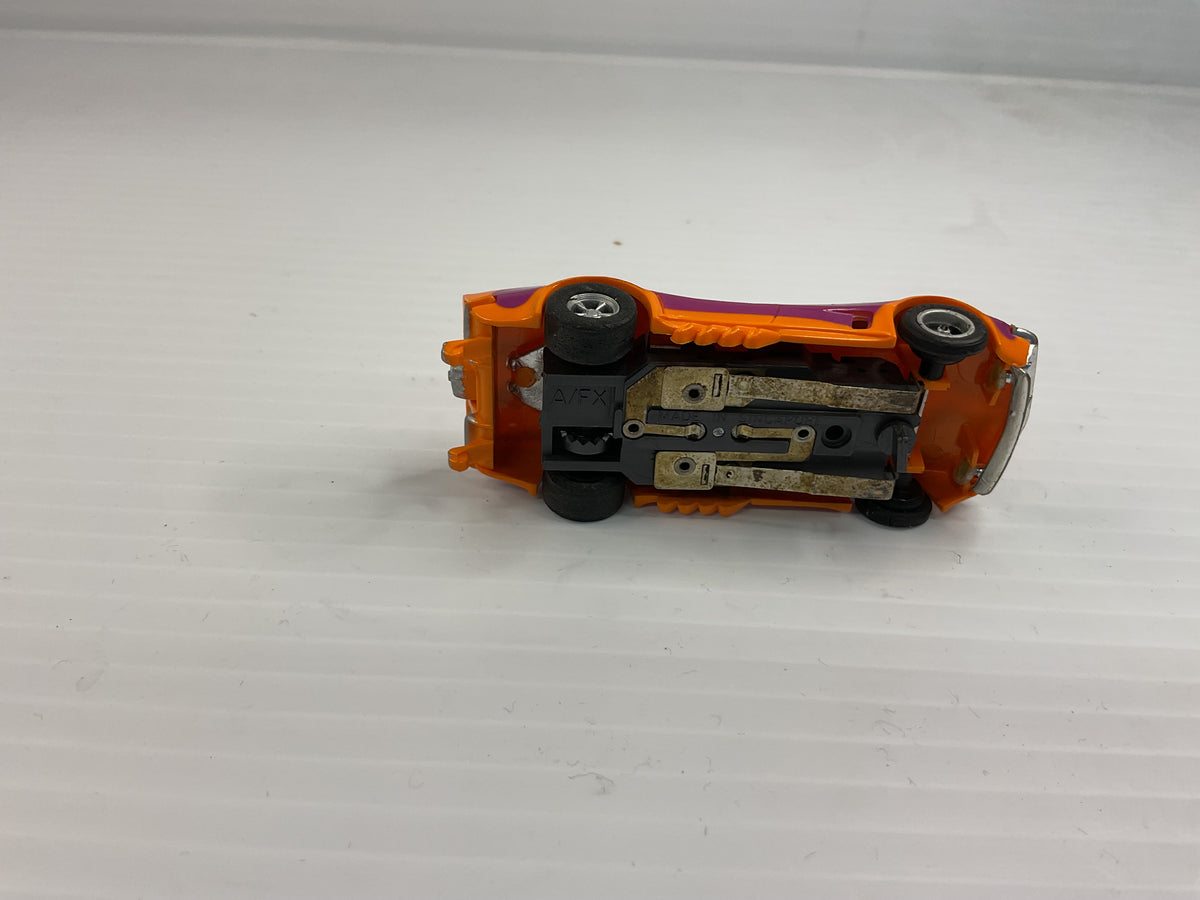 Aurora AFX non-magnatraction Corvette Funny Car Orange/Purple | 1766 | Aurora - AFX