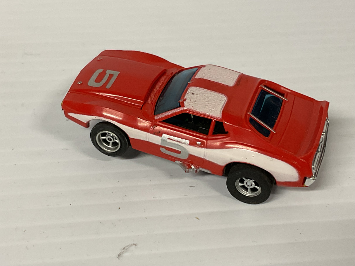 Aurora AFX magnatraction Javelin Trans Am red/white #5 | 1906 | Aurora - AFX
