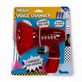 Red voice changer toy with flashing lights and sound effects for toy Smith 1381