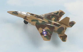 Model F-15 Strike Eagle jet in camouflage paint scheme for HotWings 14110