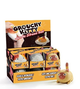 GROUCHY KITTY SQUISH BALL| NV3417 | Handee