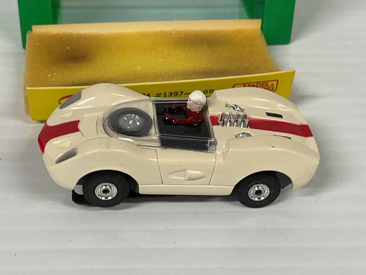 Aurora AFX McLaren "Elva" Whtie /Red Stripe Thunder-jet  | 1397 | Aurora - AFX- Model Motoring
