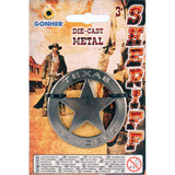 Old West Texas Ranger 5-Point Star Metal Magnetic Badge | 14/0 | Gonher