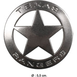 Old West Texas Ranger 5-Point Star Metal Magnetic Badge | 14/0 | Gonher