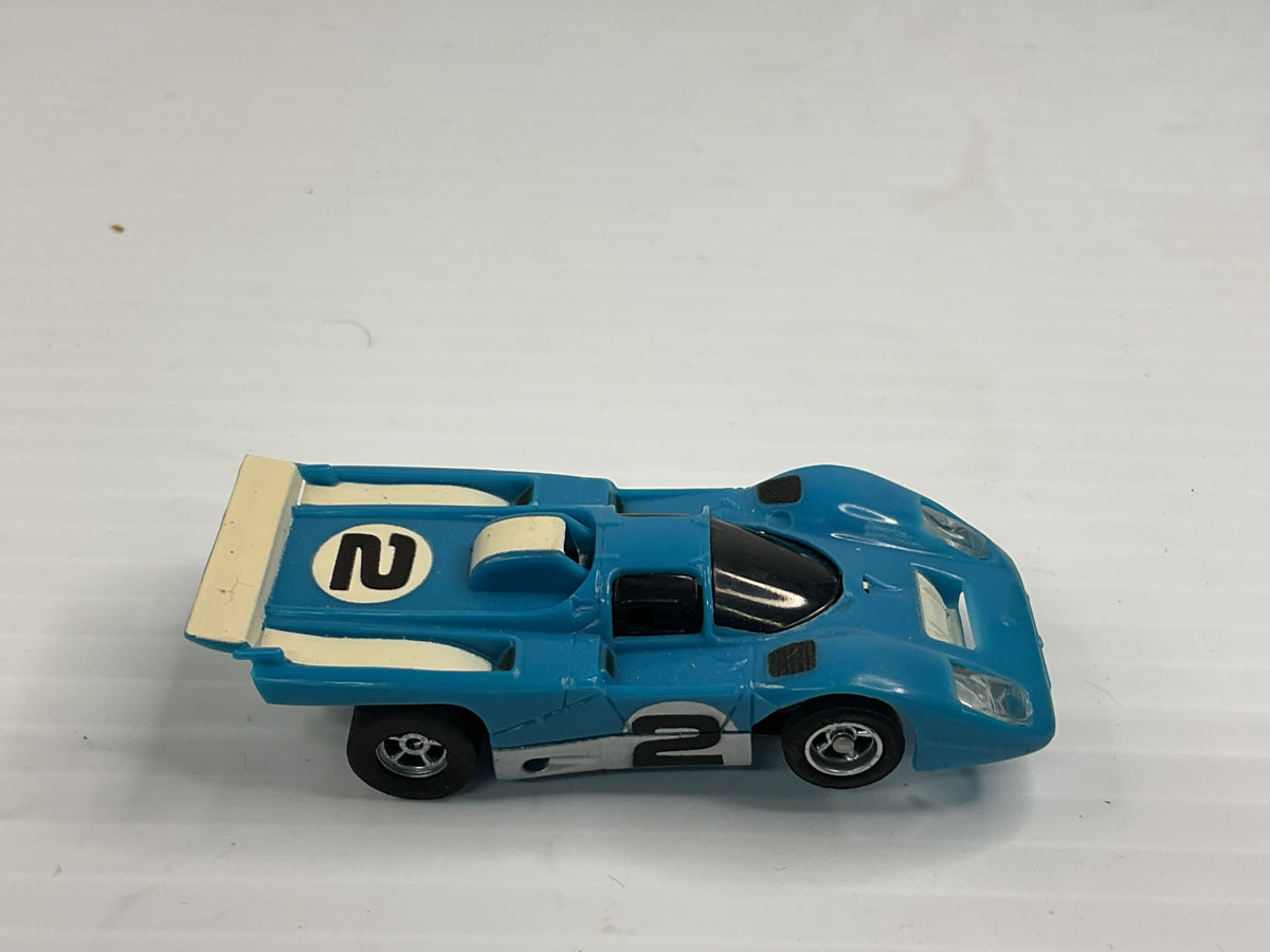 Aurora AFX magnatraction Lighted  Ferrari 512M Blue/White #2   | 1974 | Aurora - AFX