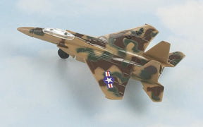 Model F-15 Striker Eagle jet in camouflage paint scheme for HotWings 14110