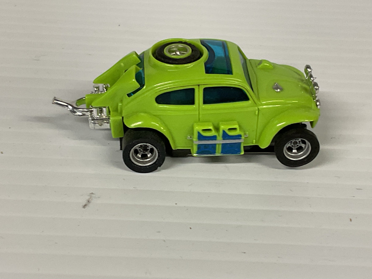 Aurora AFX magnatraction Baja VW Lime green/blue tanks  | 1914 | Aurora - AFX