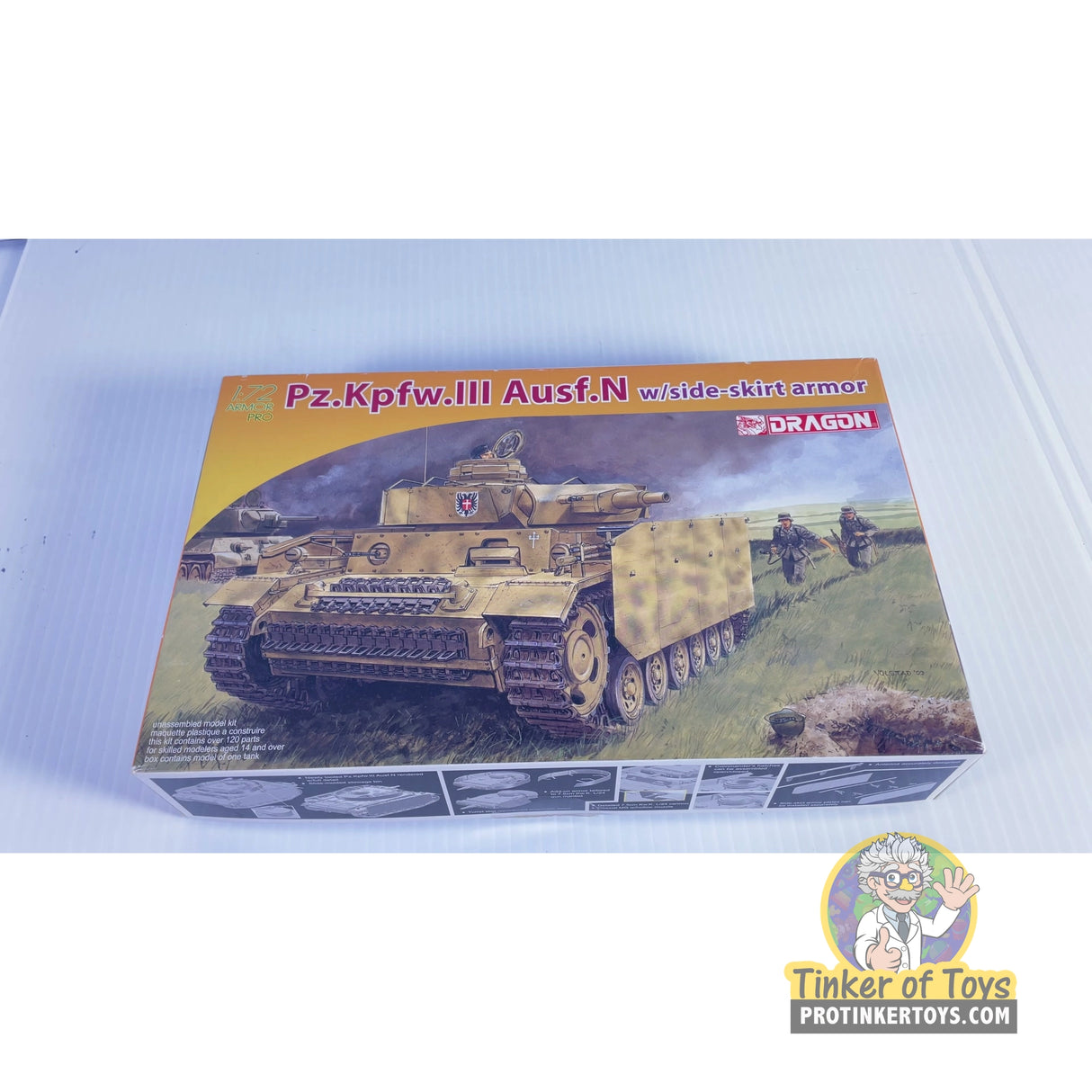Pz.Kpfw.III Ausf.N w/side-skirt armor 1:72 | 7407 | Dragon