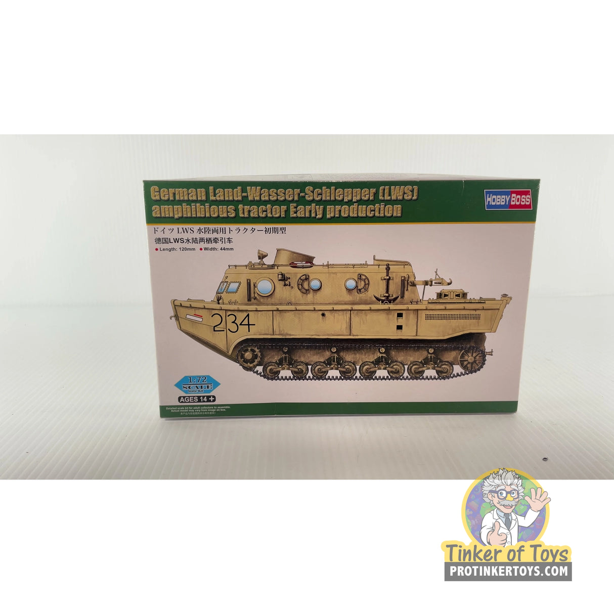 German Land-Wasser-Schlepper (LWS) amphibious tractor Early production 1:72 | PENDING-1692001-07071328-C137 | Hobby Boss
