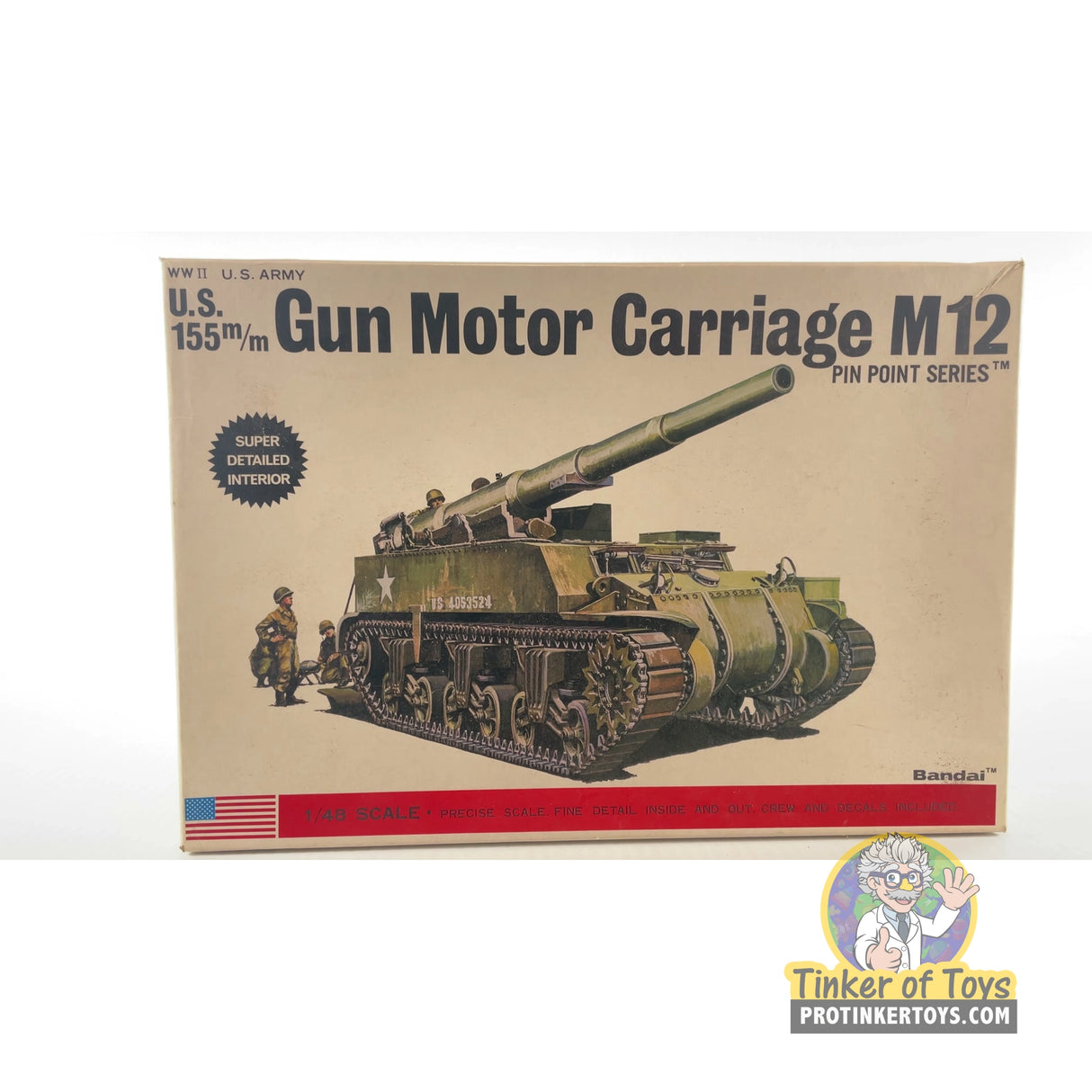 U.S. 155m/m Gun Motor Carriage M12 1:48 | 8289 | Bandai
