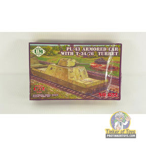 PL-43 Armored Car with T-34/76 Turret 1:72 | 622 | Needs Brand Review