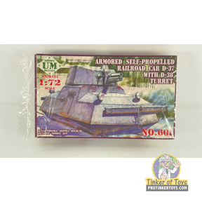 Armored Self-Propelled Railroad Car D-37 with D-38 Turret 1:72 | 601 | Needs Brand Review