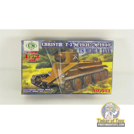 Christie T-3 M.1931/M.1940 US Medium Tank 1:72 | 403 | Needs Brand Review