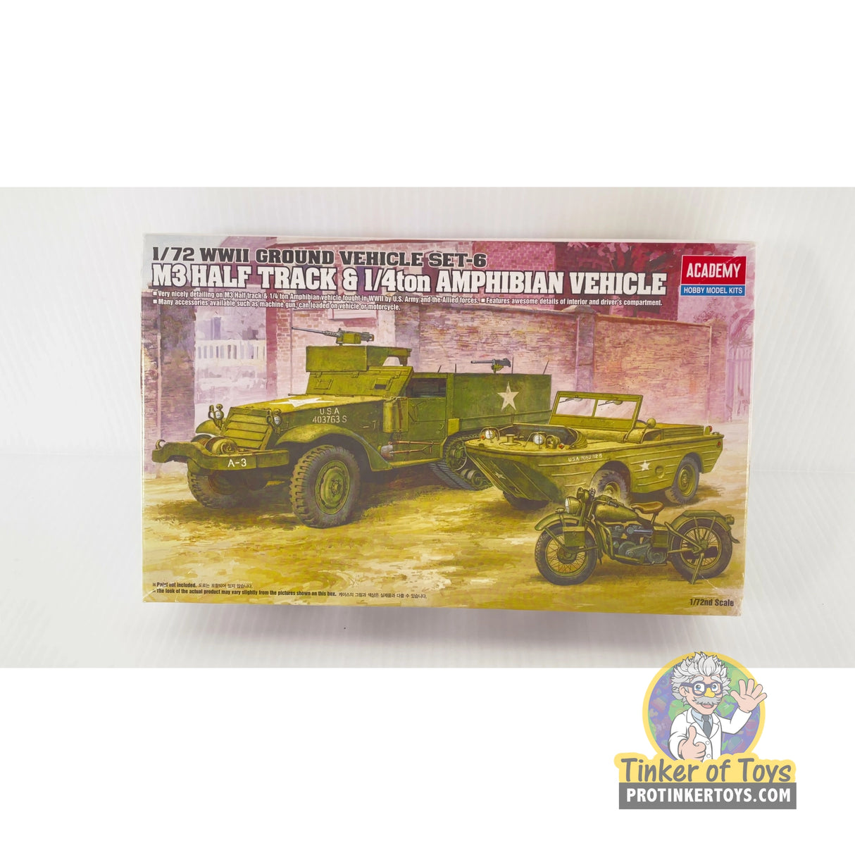 M3 Half Track & 1/4ton Amphibian Vehicle 1:72 | 13408 | Academy