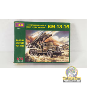 BM-13-16 Soviet Multiple Launch Rocket System "Katiusha" 1:72 | 72571 | ICM