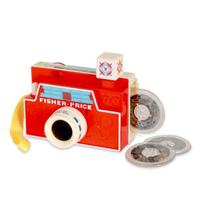 Red toy camera with attached picture disks for play for Schylling 1707