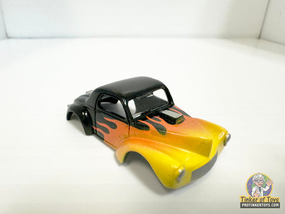 1941 Willys Gasser Black W/ Flame | MM01010 | Model Motoring