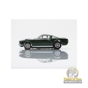 Green 1966 Shelby Mustang GT350 slot car for AFX/Racemasters 22151, front view