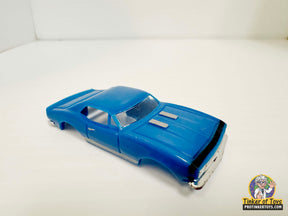 Blue and black striped 1967 Camaro slot car for Model Motoring MM02022