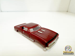 Maroon model car with black stripe, 1967 Camaro style for Model Motoring MM02052