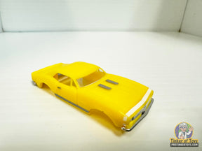 Yellow slot car with white stripe, 1967 Camaro for Model Motoring MM02091