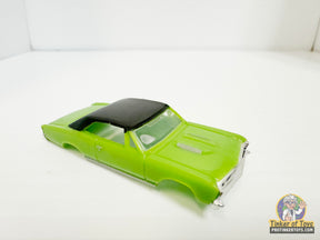 Light green 1967 Chevelle SS slot car with black vinyl top for Model Motoring MM04040