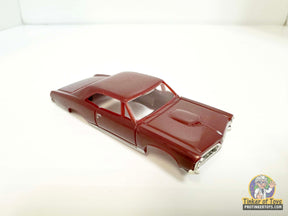 Maroon 1967 GTO slot car for Model Motoring MM05050, front view