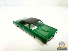 Dark green 1967 GTO slot car with vinyl top for Model Motoring MM06030, front view