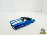 1969 Camaro RS Convertible Blue White Stripes | MM07021 | Model Motoring