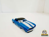 1969 Camaro RS Convertible Blue White Stripes | MM07021 | Model Motoring