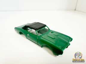 Dark green 1969 GTO convertible slot car for Model Motoring MM09030, front view