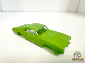 Light green 1969 GTO Hardtop slot car for Model Motoring MM10040, front view