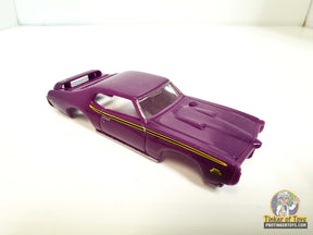 Purple 1969 GTO Judge slot car for Model Motoring MM11070, front view