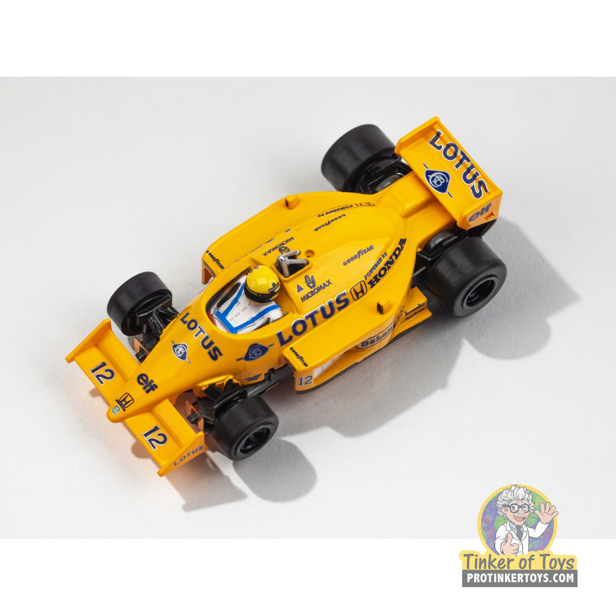 1987 Lotus 99T Yellow Blue 22114 AFX Racemasters ProTinkerToys 1987-lotus-99t-yellow-blue-22114-afx-racemasters-protinkertoys