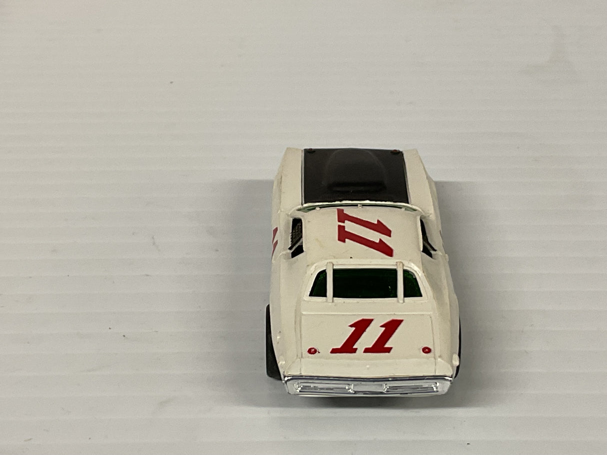 Aurora AFX magnatraction Dodge Charger Stock Car White/Blue  | 1910 | Aurora - AFX