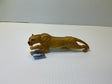 Small, brown figurine of a lioness in a low, resting pose for Mamejo MAJ55053