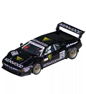 Black race car model, BMW M1, with "KENWOOD" and "151" markings for Carrera Evolution 20027754