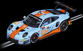 Blue and orange Porsche race car, Gulf Racing livery, number 86 for Carrera Evolution 20027780