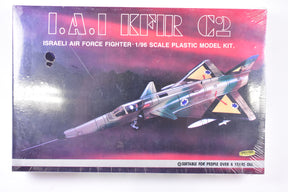 Model kit box art: Israeli Air Force Kfir C2 fighter jet model for Kiddyland Model Kit HF-11