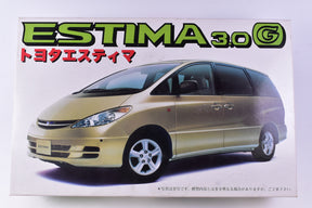 Gold minivan model car, front three-quarter view, on white background for ISCI Model Kits 03521