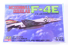 F-4E fighter jet model kit box art against a blue sky background for Ace Model Kit 300