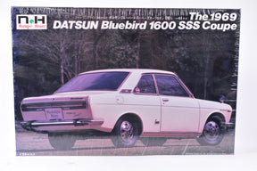 1969 Datsun Bluebird 1600 SSS coupe model car, side view for Nostalgic Heroes NH-25