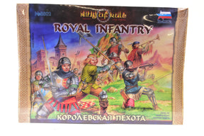Model kit box art: Royal Infantry figures in action for Zvezda Models 8802