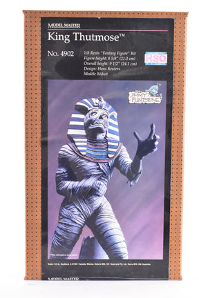 King Thutmose action figure kit box art showing the figure for Testors 4902