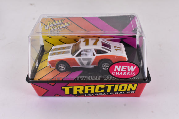 Chevy Chevelle Stock Car Orange  Xtraction Chassis Ho Scale Racer | 401-9 | Auto World